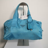 PRADA Nylon Tote Bag Light Blue MINI TRAVELER