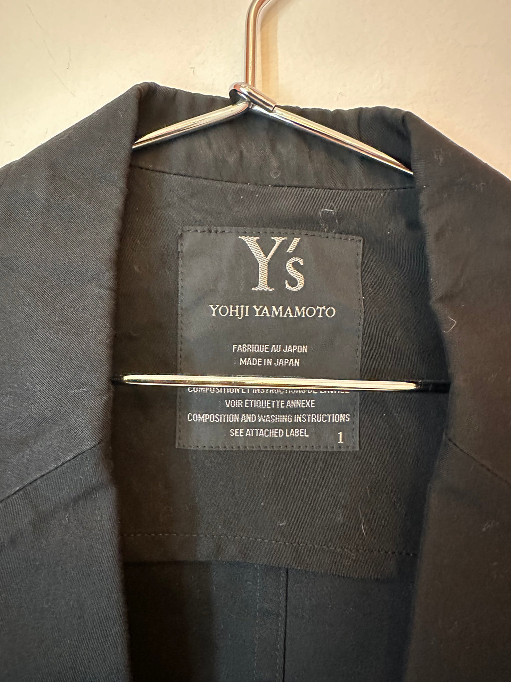 Yohji Yamamoto Leather Belted Jacket