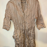 Miu Miu Crinkled Beige Jacket