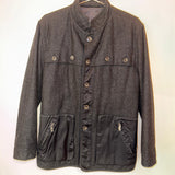 Galliano Black Tweed Wool Jacket