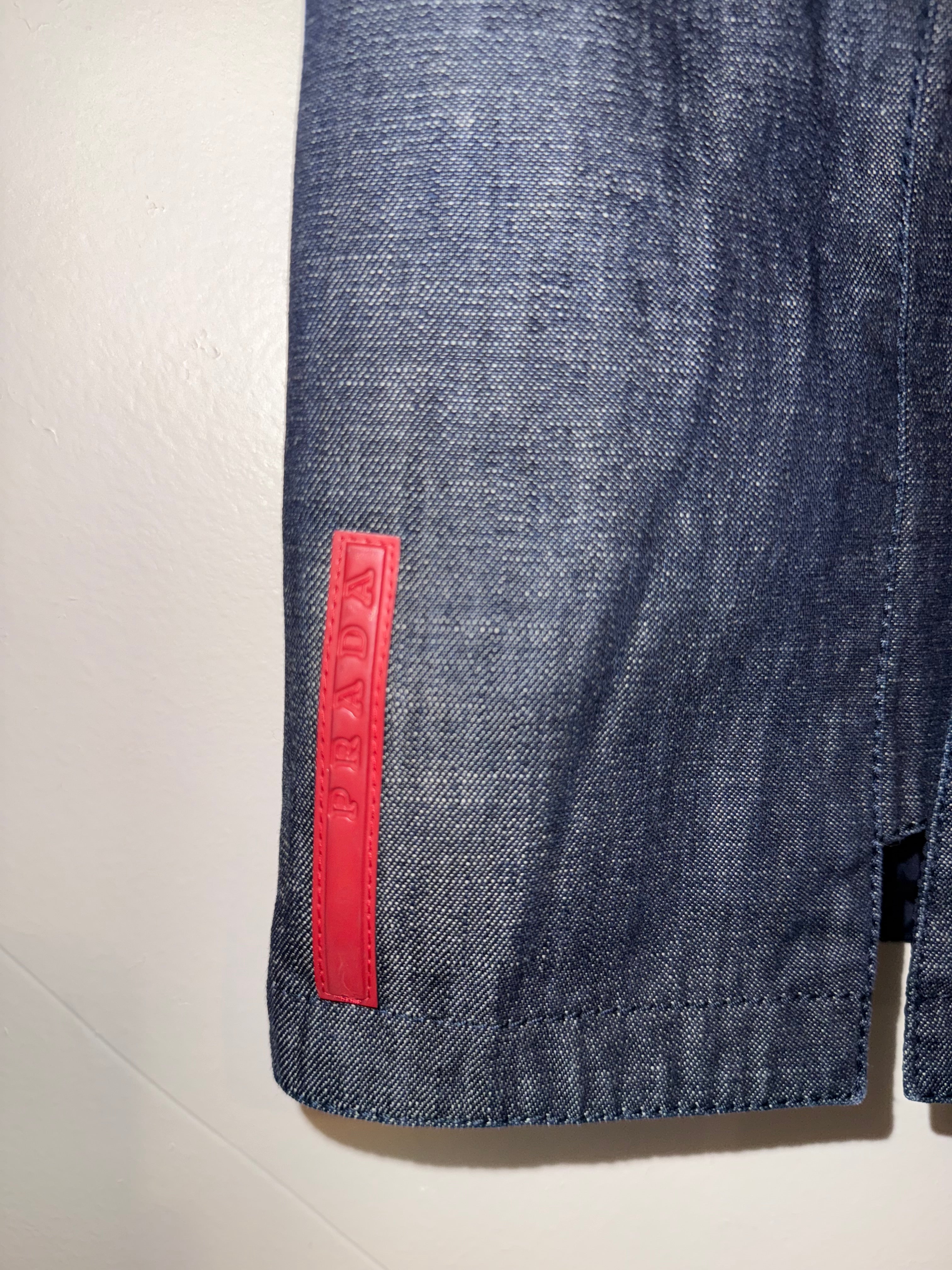 Prada Denim skirt with front zipper