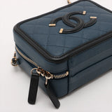 Chanel CC Filigree Caviar Skin Chain Shoulder Bag navy x black Gold Metal Fittings 28584235 28th