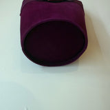 Ferragamo Dark Pink/Mauve Bucket Bag W/ Bow