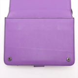 Bottega Veneta Intrecciato Leather Chain Shoulder Bag Purple Mirror Included