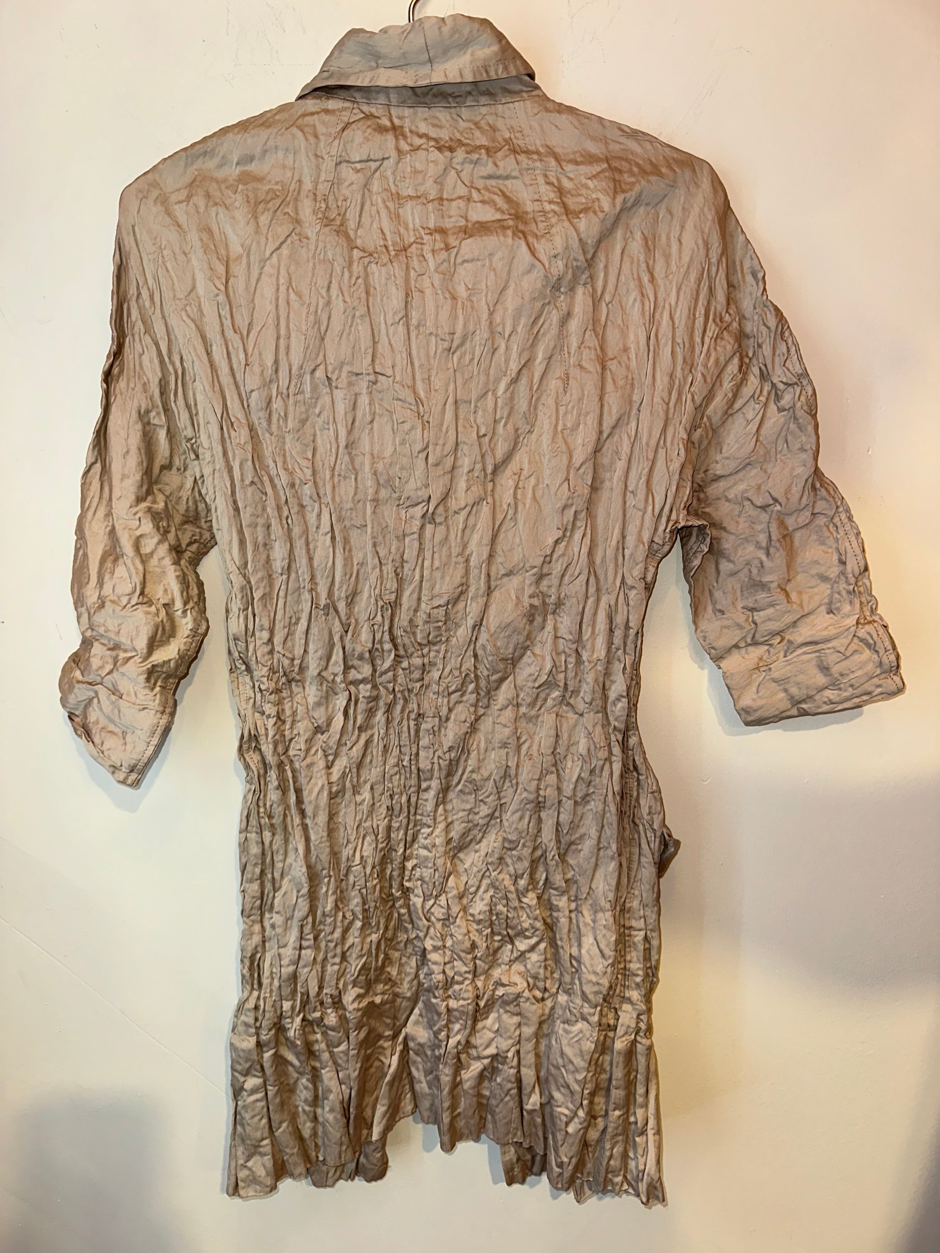 Miu Miu Crinkled Beige Jacket