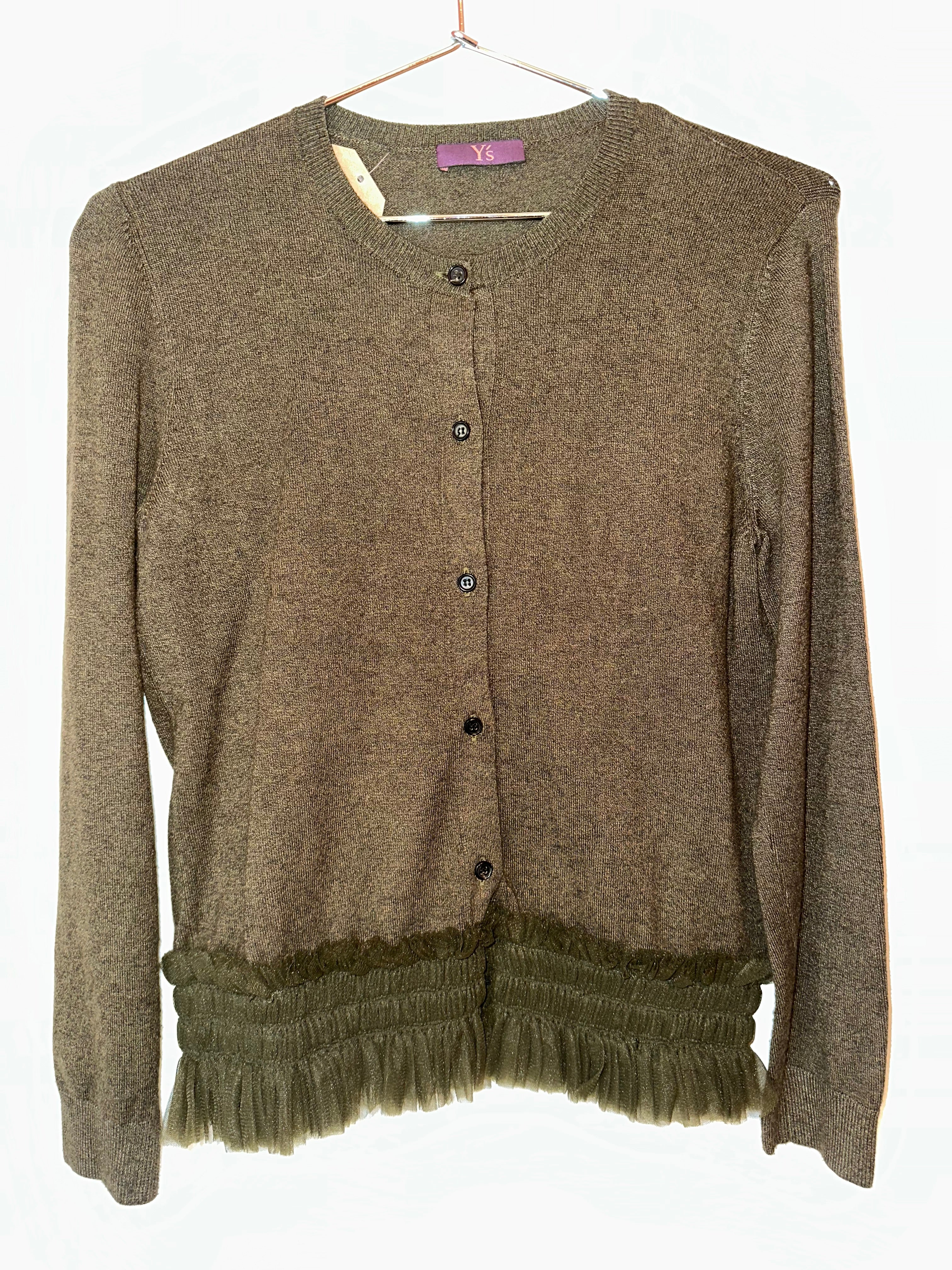 Yohji Yamamoto Tulle Bottom Cardigan