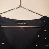 Vivienne Tam Black polka dot with floral pattern dress