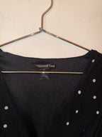 Vivienne Tam Black polka dot with floral pattern dress