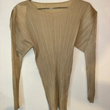 Pleats Please Beige Top