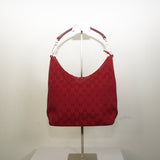Gucci GG Red Canvas Monogram Shoulder Bag