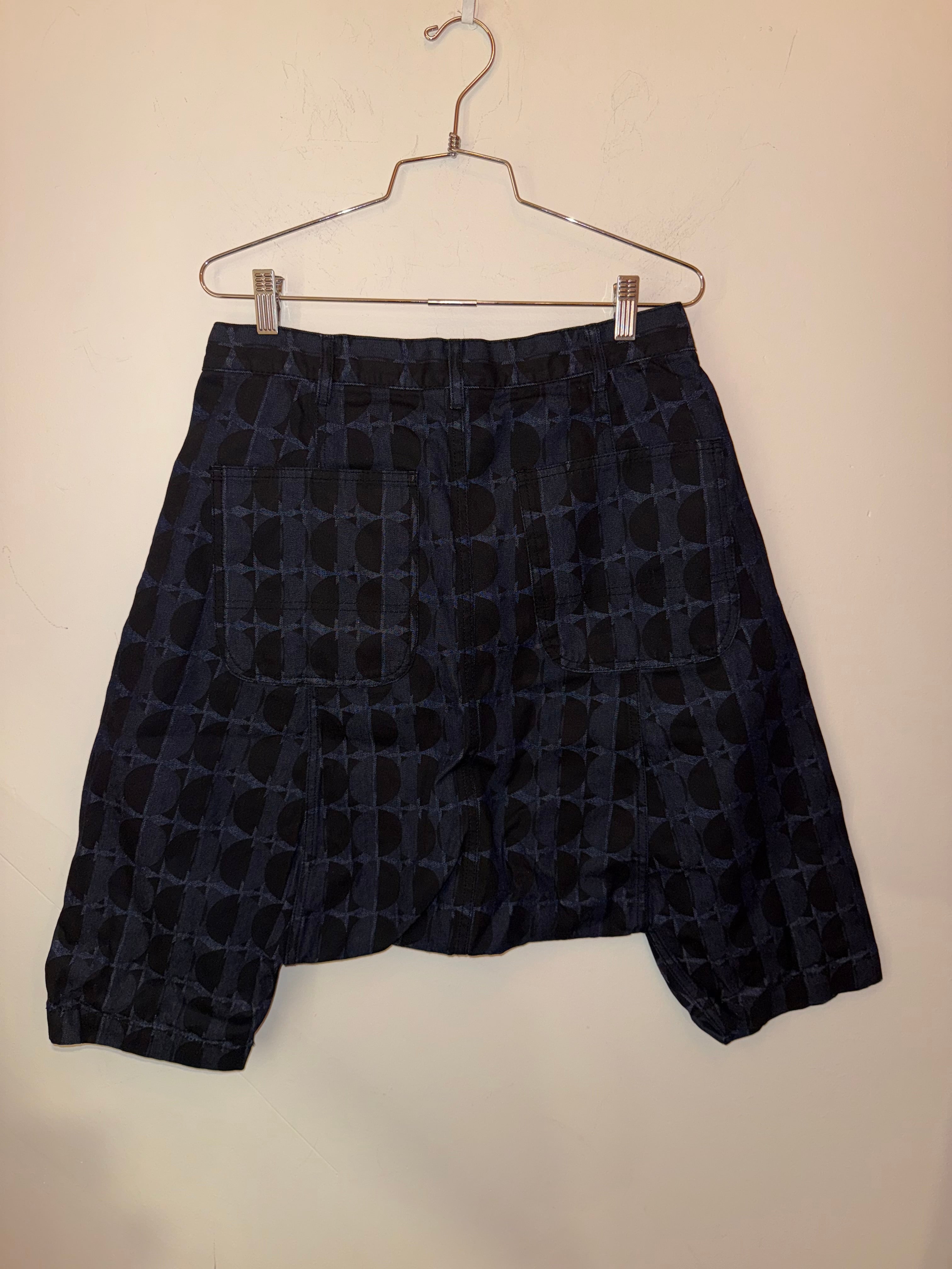 Comme Des Garçons blue printed shorts