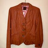 JPG Orange Leather Jacket