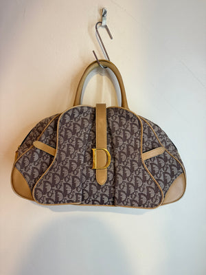 Dior Brown/Monogram Bowler Bag