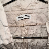 Miu Miu Crinkled Beige Jacket