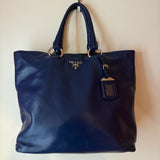 Prada Dark Blue Large Handbag
