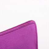 Fendi Zucca Mamma Baguette Fabric Suede Chain Shoulder Bag Purple 8BR793