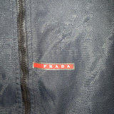 Prada dark blue with red stripes Nylon Jacket