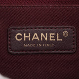 Chanel Chevron Lambskin Single Flap Double Chain Bag V Stitch Black Gold Metal Fittings