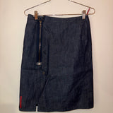 Prada Denim skirt with front zipper