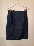 Prada Denim skirt with front zipper