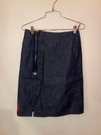 Prada Denim skirt with front zipper