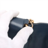 Gucci Queen Margaret Broadway Leather 2 Way Shoulder Bag Navy Blue 453778