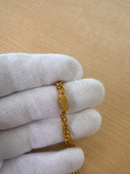 Japan Exclusive - Vintage Chanel Gold Coin Motif Long Necklace with Twisted Rope Chain CC Logo Medallion