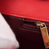 Chanel Bias stitching Leather Single Flap Double Chain Bag Red Gold Metal Fittings 22107224 22XXXXXX
