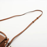 Fendi baguette Leather 2 Way Handbag Brown 7AS142