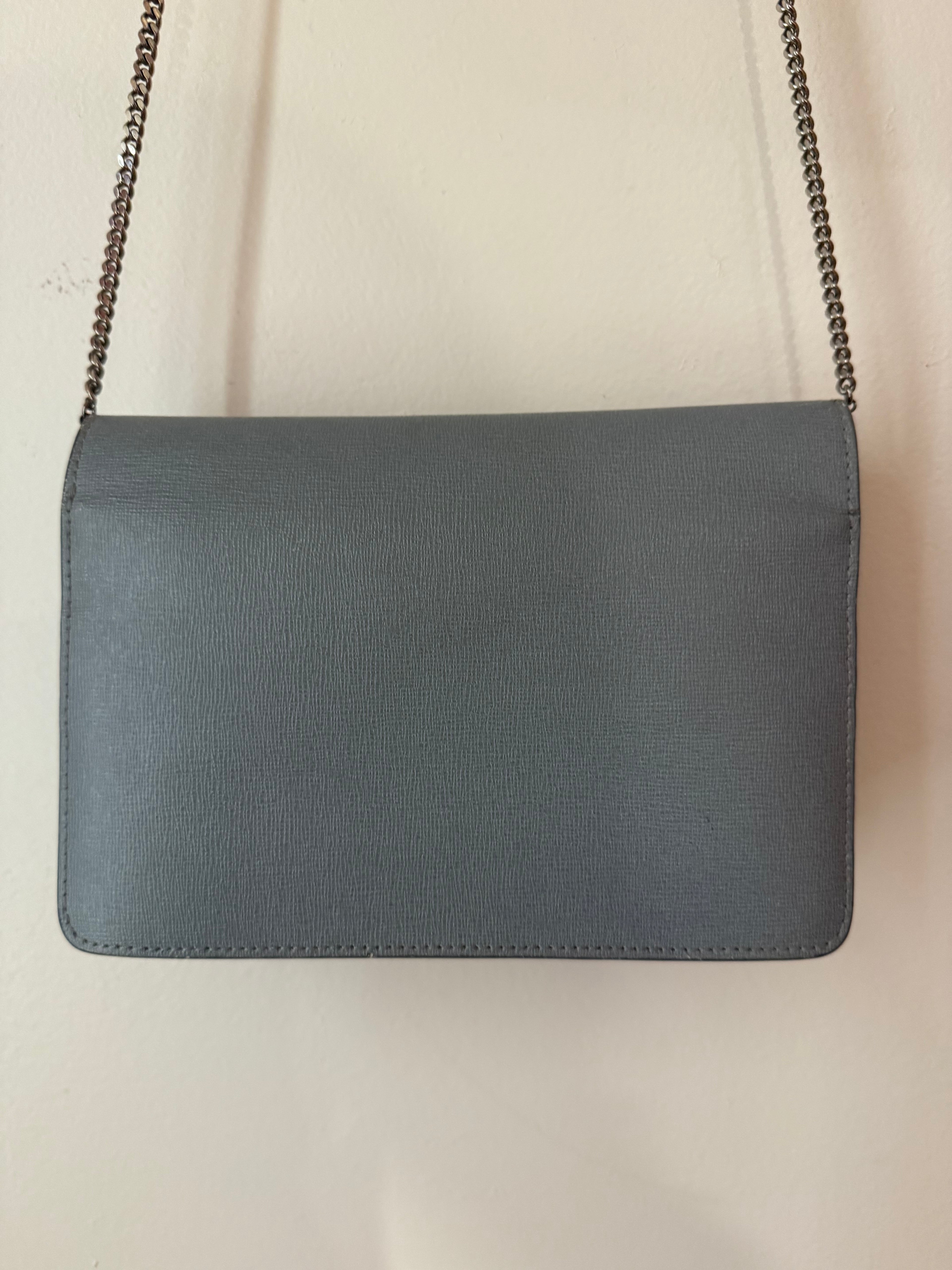 Fendi Blue Monster Wallet W/ Chain