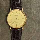 Longines Brown Watch W/ Gold Hardware