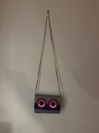 Fendi Blue Monster Wallet W/ Chain
