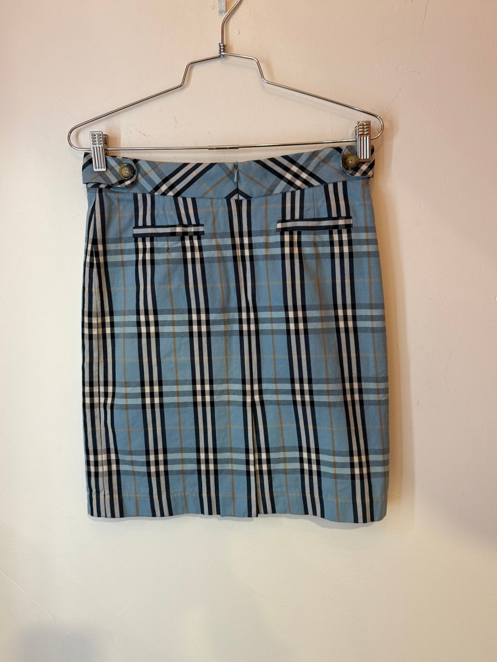 Burberry Blue Label Nova Check Pencil Skirt Size 36