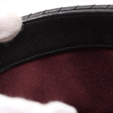 Chanel Chevron Lambskin Single Flap Double Chain Bag V Stitch Black Gold Metal Fittings