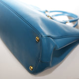 Prada Galleria Saffiano Leather Bag 2 Way Blue