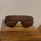 Chanel Red Rimless Sunglasses