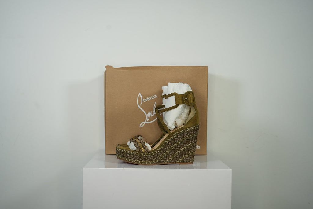 Christian Louboutin Bodrum Wedges With Box Size 39
