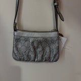 Gucci Silver Mini Bag W/ Silver Emblem