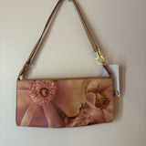 Ferragamo Pink Floral Handbag