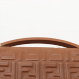 Fendi baguette Leather 2 Way Handbag Brown 7AS142