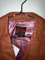JPG Orange Leather Jacket