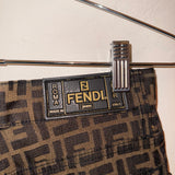 Fendi monogram brown jeans