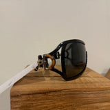 Gucci Black Sunglasses W/ Wooden Detailing