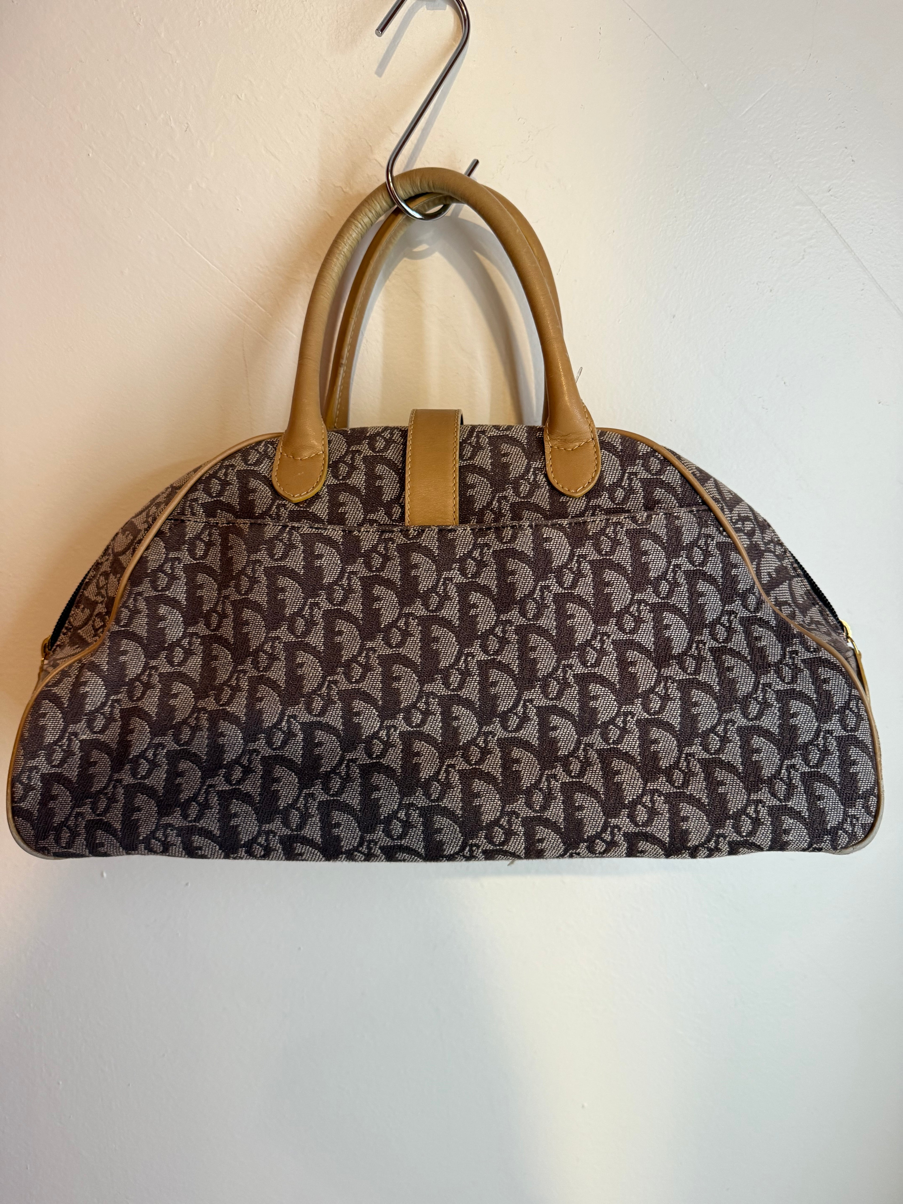 Dior Brown/Monogram Bowler Bag