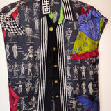 Gianni Versace Vintage Vest Button Up Blouse