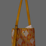 Vivienne Westwood Orange/Yellow Argyle Print Tote