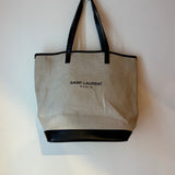 Saint Laurent Paris black/tan tote bag