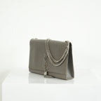 Saint Laurent Kate Monogram Tassel Grey Croc