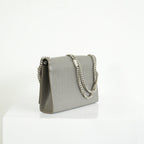 Saint Laurent Kate Monogram Tassel Grey Croc