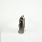 Saint Laurent Kate Monogram Tassel Grey Croc